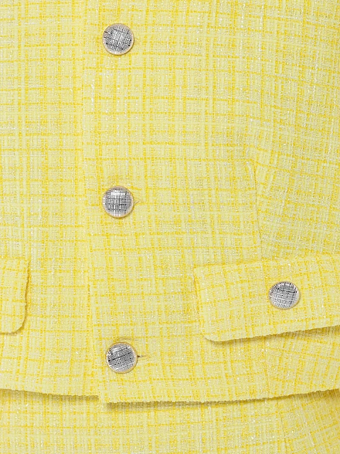 Yellow Tweed Mini Skirt Suit, 4 Yellow Tweed Mini Skirt Suit, 4