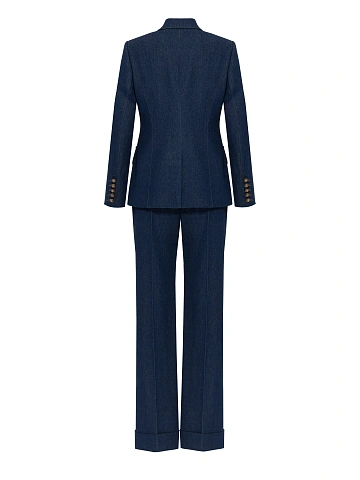 Blue Denim Pant Suit, 2