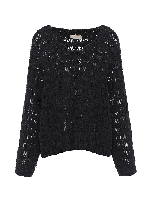 Black Beaded Cashmere Pullover, 1 Black Beaded Cashmere Pullover, 1