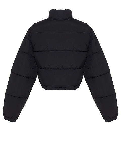 Black cropped down jacket, 4 Black cropped down jacket, 4