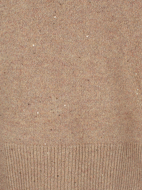 Rose Beige Lurex & Sequins Jumper, 3 Rose Beige Lurex & Sequins Jumper, 3