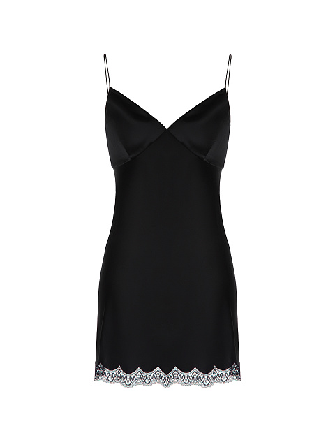 Black Lace Cotton Wrap Mini Dress, 3 Black Lace Cotton Wrap Mini Dress, 3