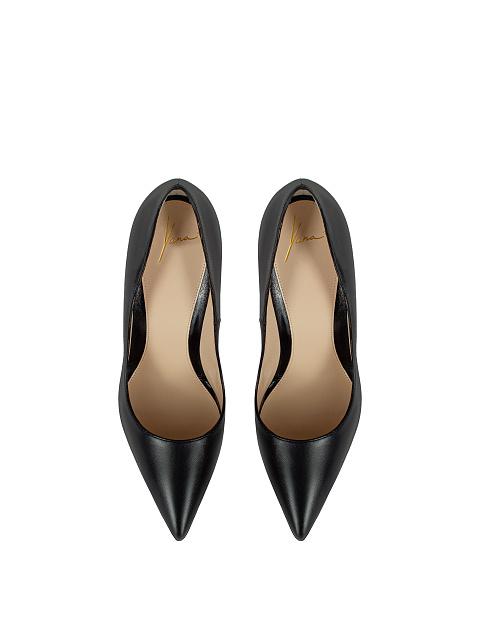 Black Leather Pumps, 4