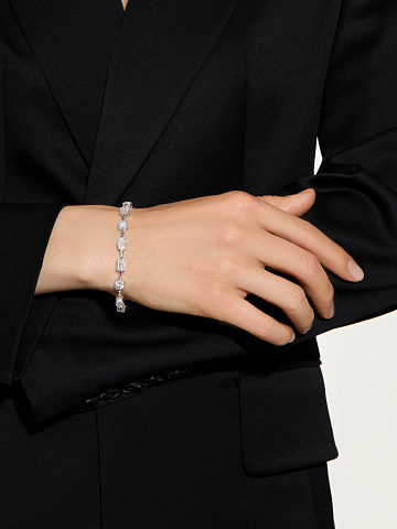 White gold bracelet with LG diamonds, 2