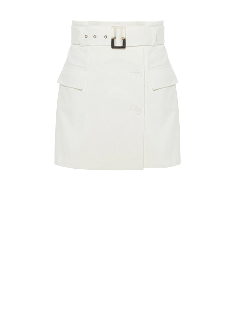 White Mini Skirt With Pockets, 1 White Mini Skirt With Pockets, 1