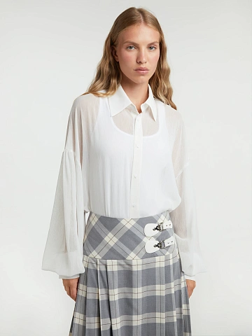 White Chiffon Blouse, 2