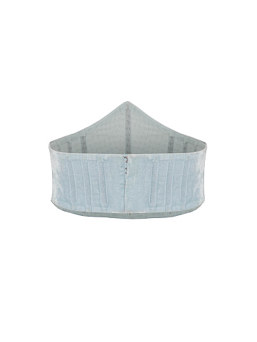 Light blue velvet corset belt, 2