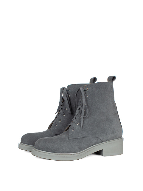 Dark Grey Suede Boots, 1