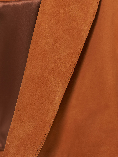 Brown Cropped Suede Blazer, 3 Brown Cropped Suede Blazer, 3