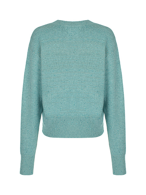 Turquoise Lurex & Sequins Jumper, 2