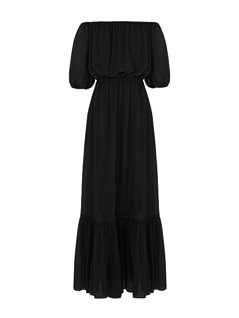 Black Off Shoulder Maxi Dress, 1 Black Off Shoulder Maxi Dress, 1
