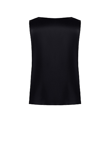 Black silk top, 2