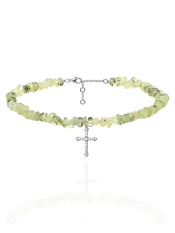 Cubic Zirkonia & Quartz Choker, 1