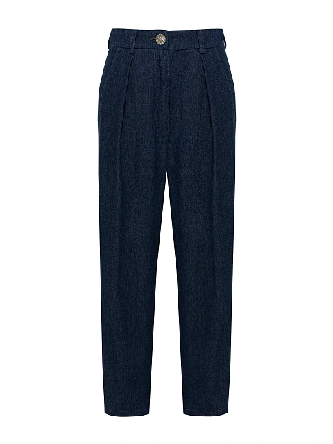 Navy Cotton Jeans, 1 Navy Cotton Jeans, 1