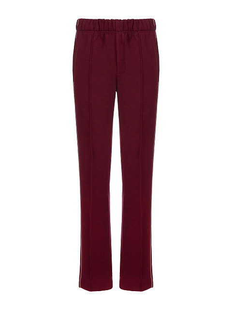 Bordeaux Cross Embroidered Jersey Suit, 3