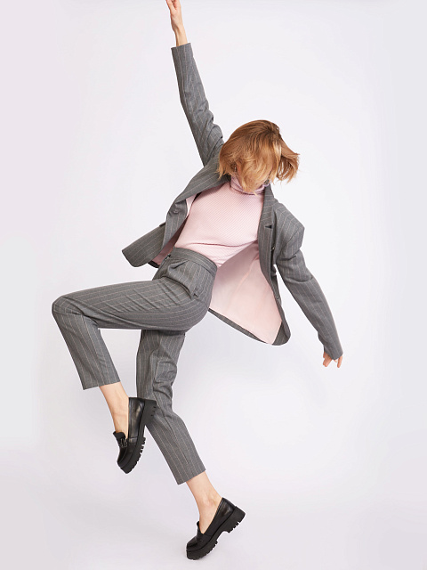 Black Leather Loafers, 6