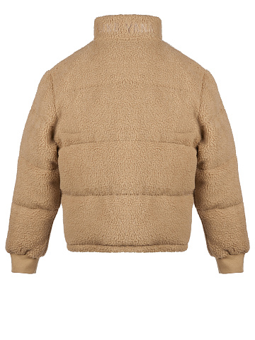 Beige Teddy Padded Jacket, 2