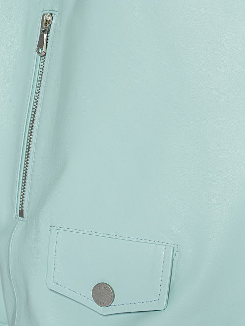 Blue Oversized Leather Vest, 3 Blue Oversized Leather Vest, 3