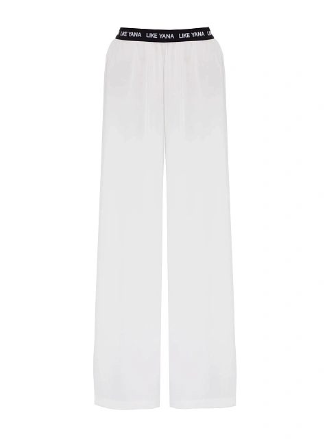 White Satin Top & Pants Set, 3 White Satin Top & Pants Set, 3