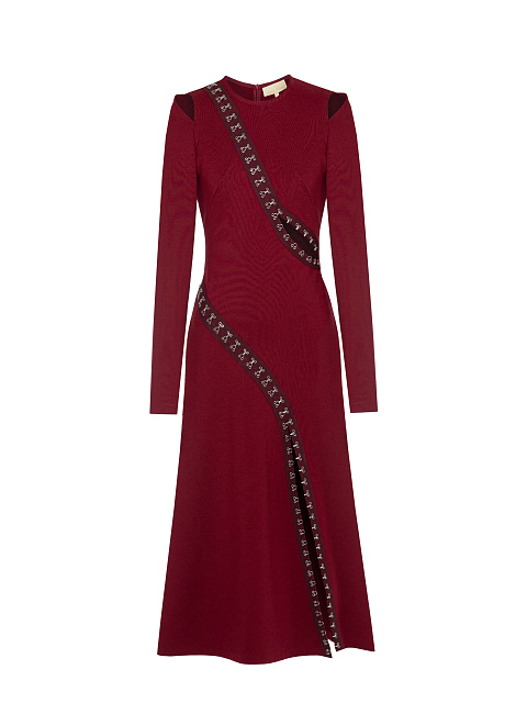Bordeaux Cut Out Jersey Midi Dress, 1 Bordeaux Cut Out Jersey Midi Dress, 1