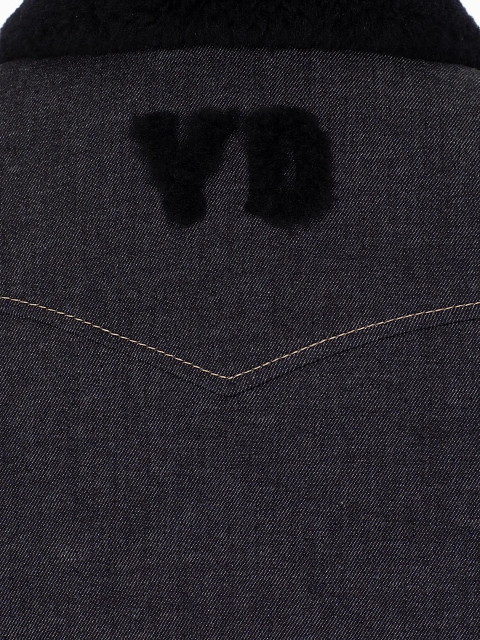 Navy Shearling Lined Denim Jacket, 4 Navy Shearling Lined Denim Jacket, 4