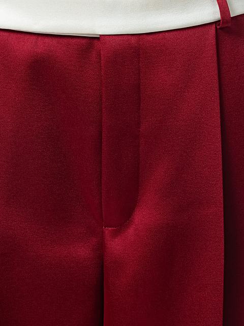 Burgundy palazzo pants, 3