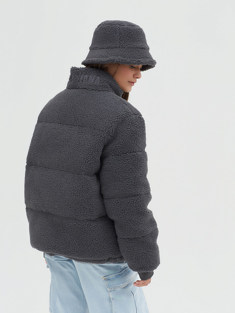 Graphite Teddy Padded Jacket, 6 Graphite Teddy Padded Jacket, 6