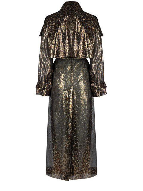 Leopard Printed Silk Trench Coat, 3 Leopard Printed Silk Trench Coat, 3