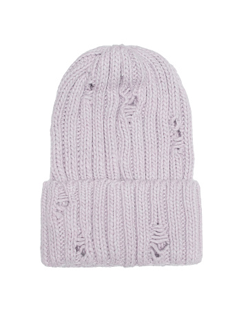Lavender Distressed Beanie, 1