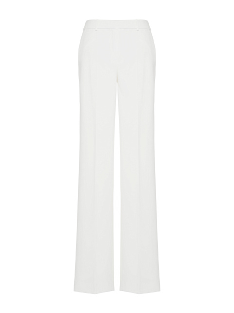 White Cut-out Cotton Pant Suit, 6 White Cut-out Cotton Pant Suit, 6