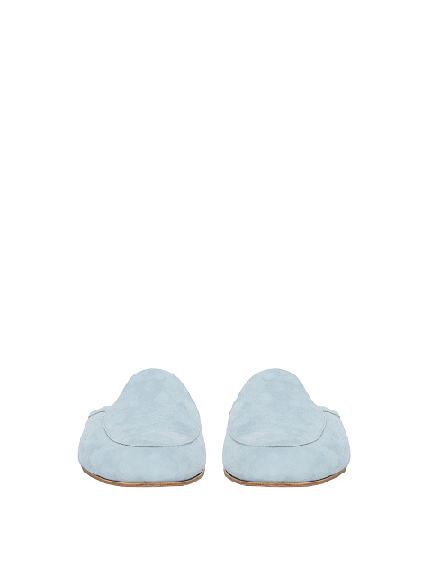 Light Blue Suede Mules, 2