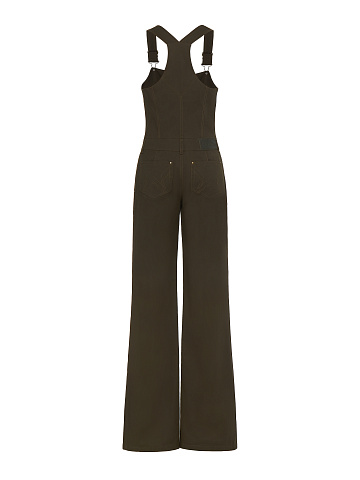 Dark Green Denim Jumpsuit, 2