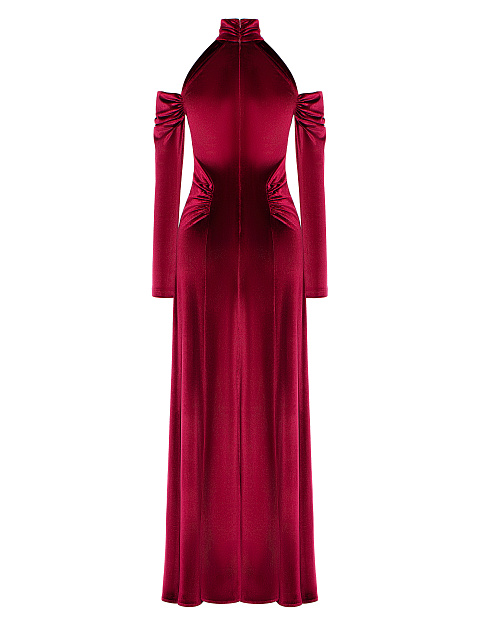 Crimson Velvet Maxi Dress, 2 Crimson Velvet Maxi Dress, 2
