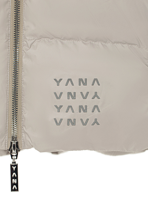 Taupe Unisex Hooded Puffer Jacket, 4