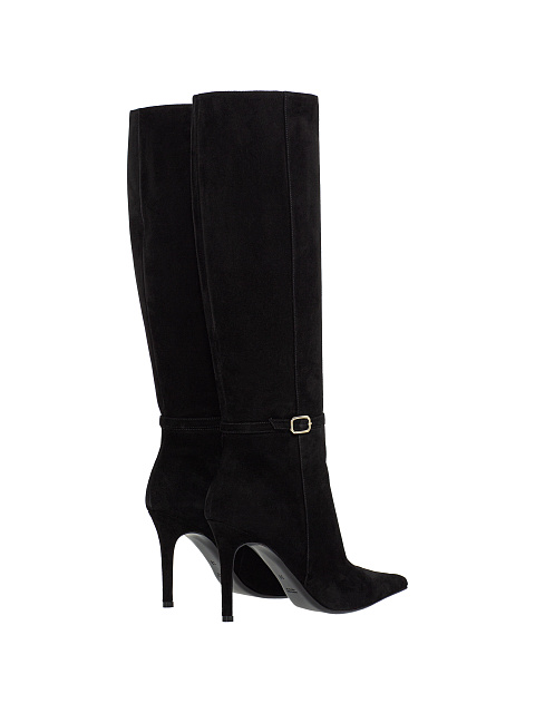 Black suede boots, 3