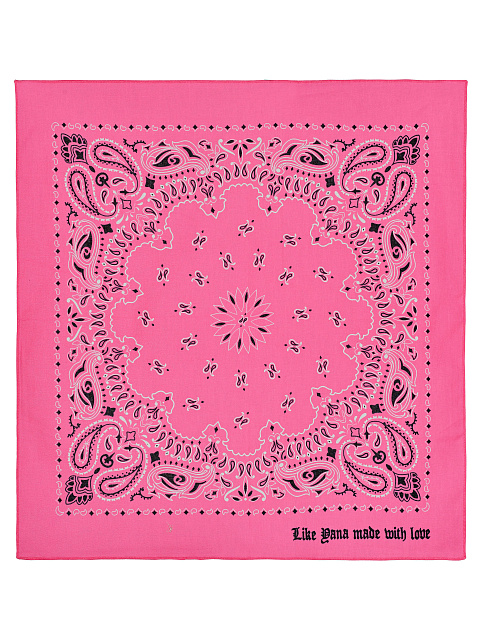 Pink Cotton Paisley Printed Bandana, 1 Pink Cotton Paisley Printed Bandana, 1
