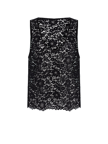 Black lace top, 1