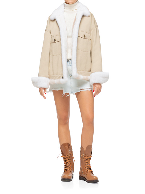 Brown Leather Embroidered Boots, 5