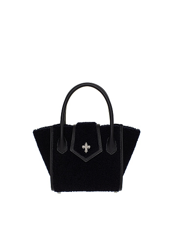 Black Shearling Lily Bag, 1