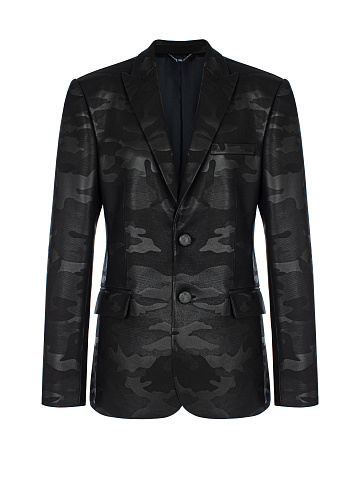 Black Camouflage Leather Jacket, 1