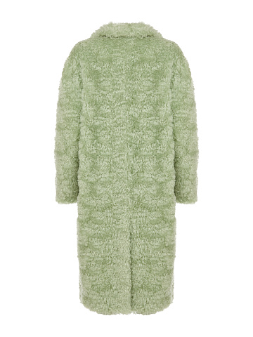 Mint Green Faux Fur Coat, 2