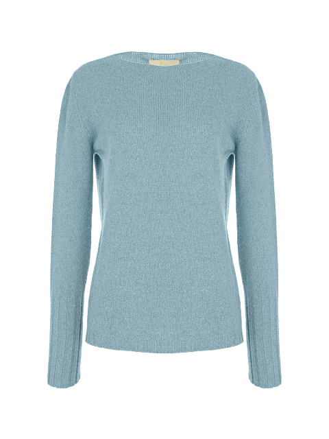 Light Blue Cashmere Pullover, 1