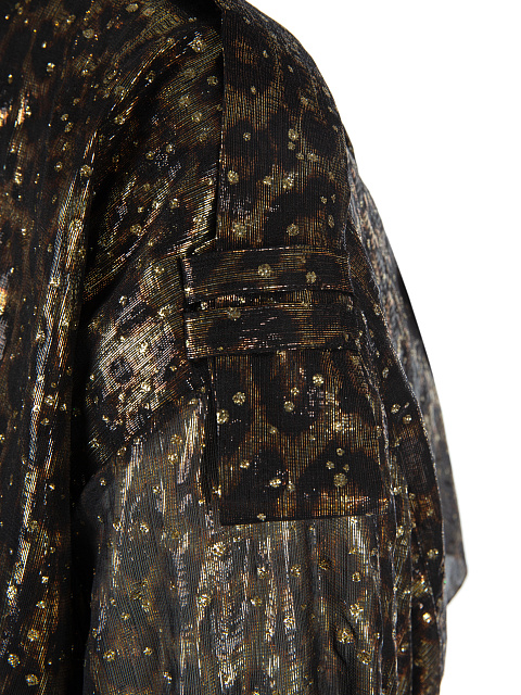 Leopard Printed Silk Trench Coat, 6 Leopard Printed Silk Trench Coat, 6