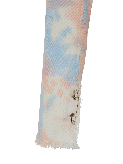 Pink Tie-dye Denim Bolero Jacket, 3