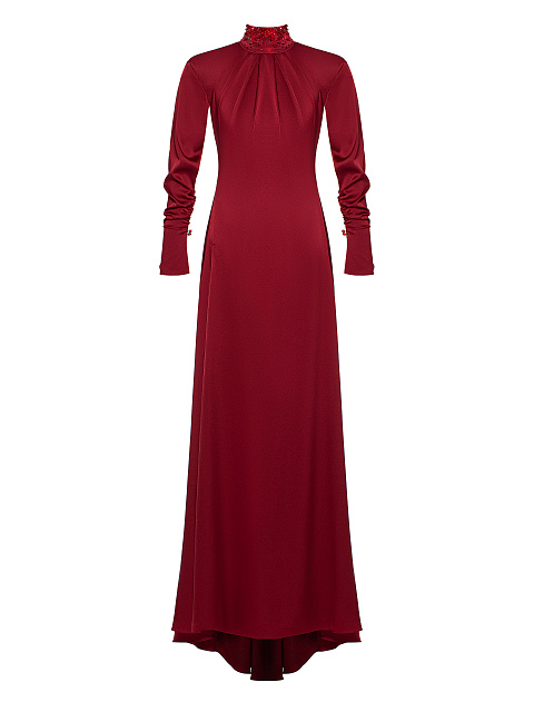 Red Lace & Rhinestones Maxi Dress, 1 Red Lace & Rhinestones Maxi Dress, 1