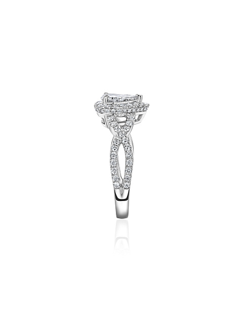 Ring with fancy-cut diamonds, 5
