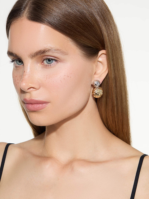 “Dragon” yellow and white gold earrings, 5