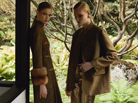 Single-breasted jacket in yellow-green jacquard, 5 Single-breasted jacket in yellow-green jacquard, 5