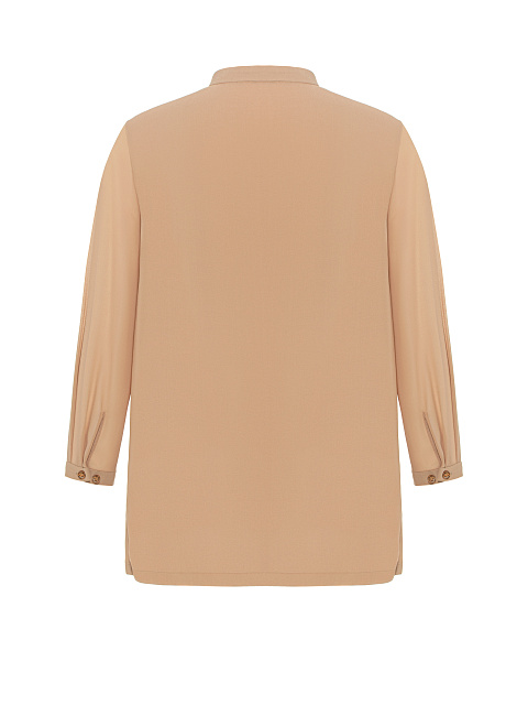 Beige Embroidered Chiffon Shirt, 2 Beige Embroidered Chiffon Shirt, 2