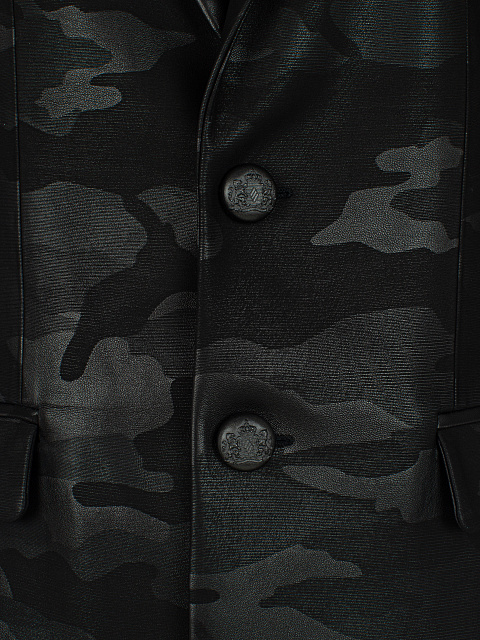 Black Camouflage Leather Jacket, 3 Black Camouflage Leather Jacket, 3